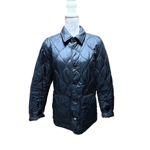 BANANA REPUBLIC Quilted Button-Up Jacket Black Size M - Picture 2 of 8